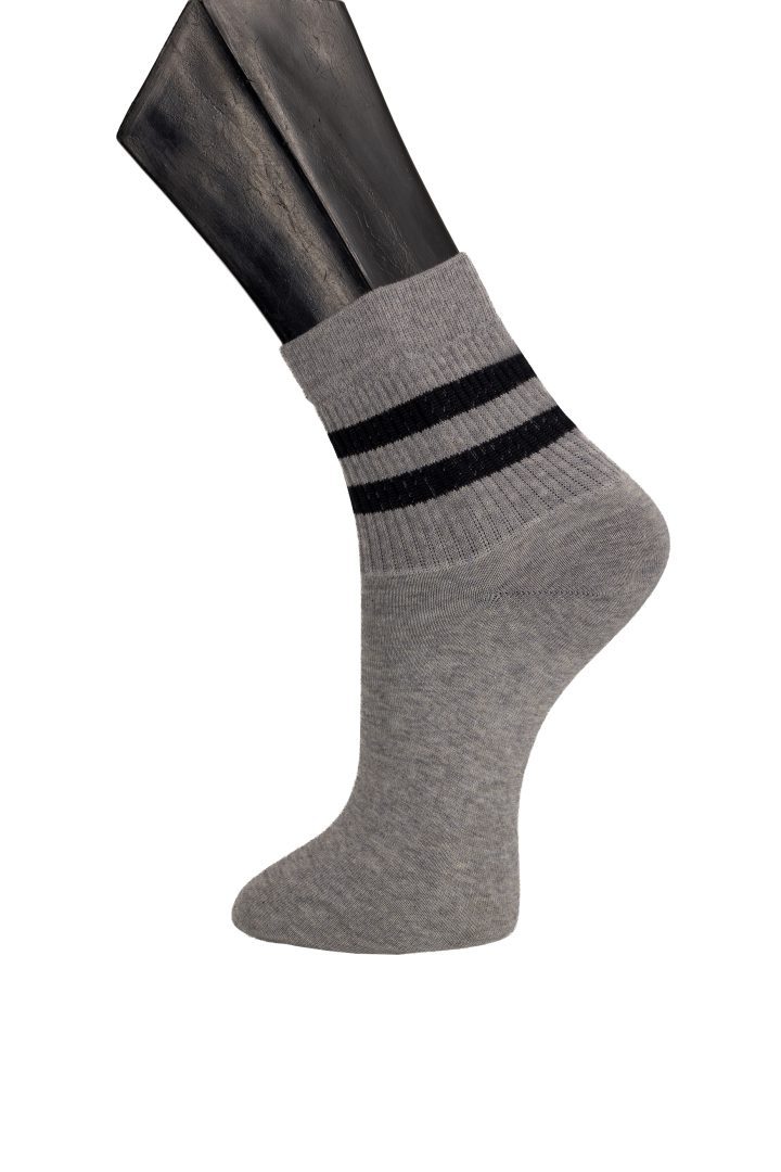 MATO - dve črti - siva športna elastika